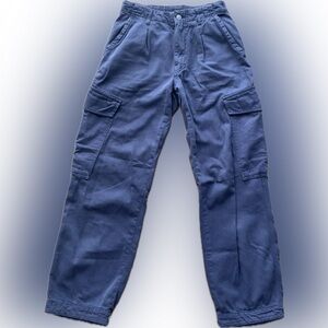 Free People - Dusty Blue Cargo Pants - Size 0